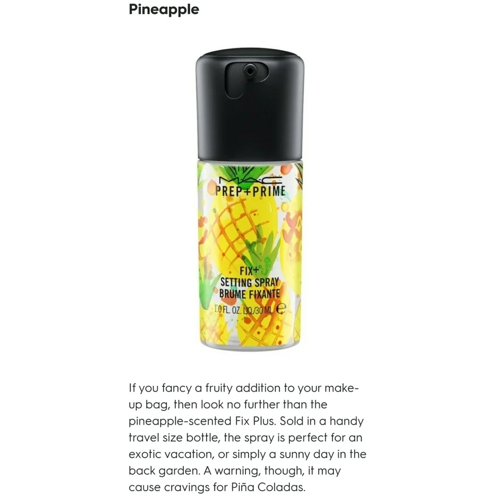 MAC // ltd ed tropical prime fix+ 3 piece mini travel set